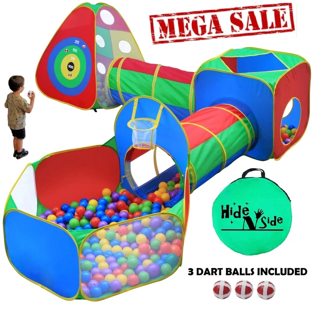 Main image of Fun Gift Kids Ball Pit Play Tents, Tunnels, Dart &Target Walls