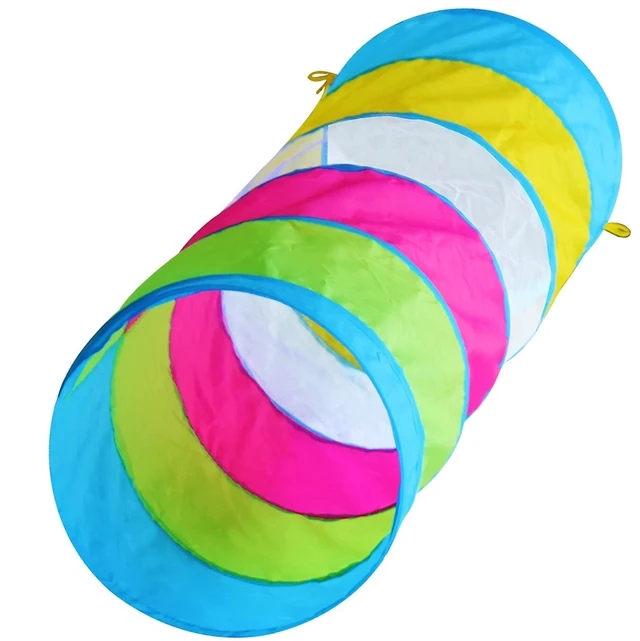 Main image of Kids 6ft Pop-up Play Tunnel Toy for Children, Mesh Window & Bag