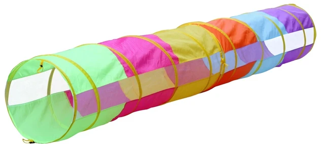 Alt view image 2 of 4 - (2-PACK) FUN at Home 6ft Pop up Play Tunnel Toy (=12ft!) w/Bag