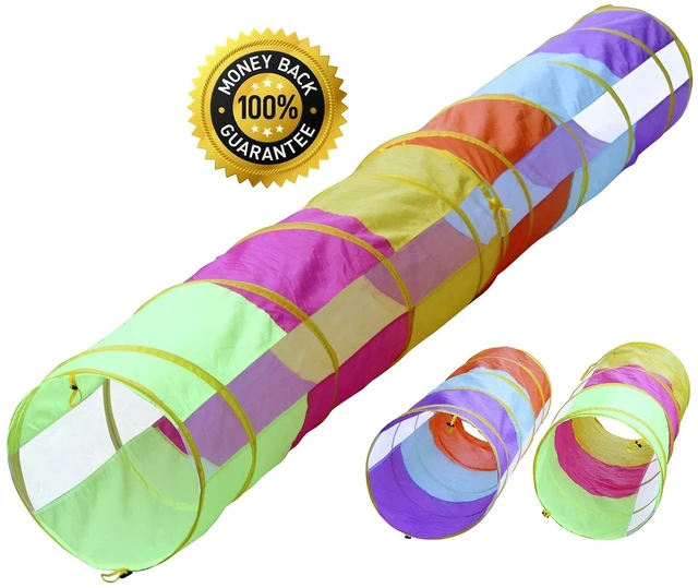 Main image of (2-PACK) FUN at Home 6ft Pop up Play Tunnel Toy (=12ft!) w/Bag