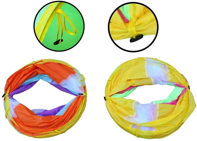 Alt view image 4 of 4 - (2-PACK) FUN at Home 6ft Pop up Play Tunnel Toy (=12ft!) w/Bag