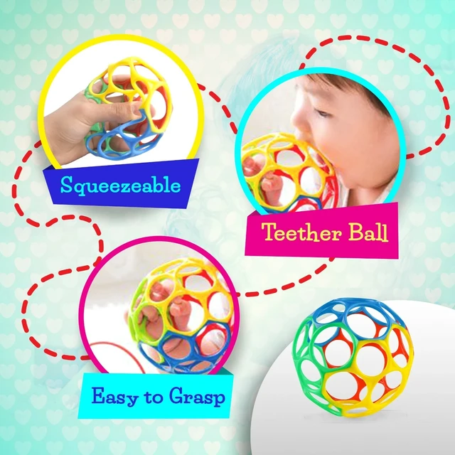 Alt view image 6 of 7 - Baby First Toy Set, Cloth Crinkle Baby Book, Baby Ball Soft Teething Toy
