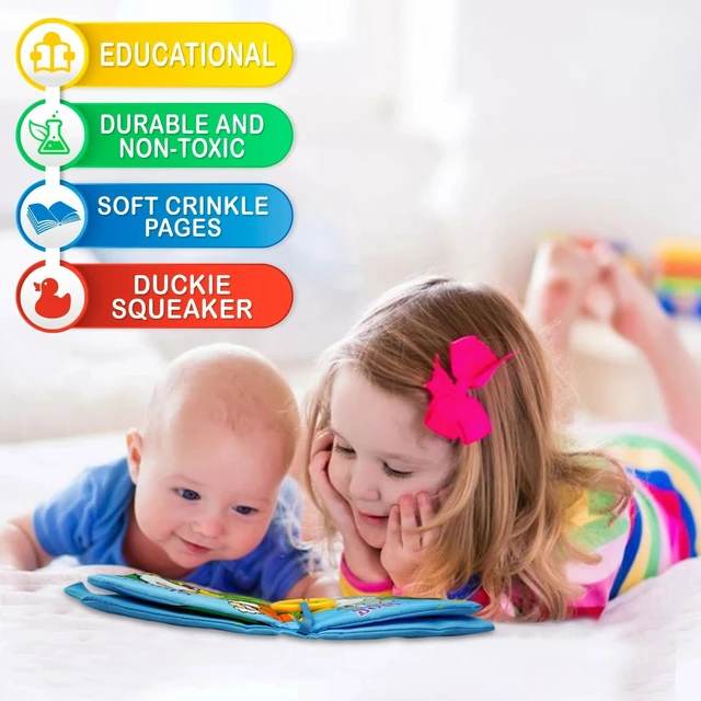 Alt view image 4 of 7 - Baby First Toy Set, Cloth Crinkle Baby Book, Baby Ball Soft Teething Toy