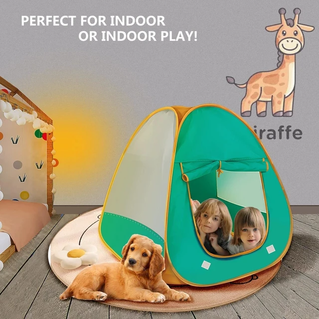 Alt view image 4 of 5 - Kids Pop up Play Tent,Playhouse Tent for Boys Girls Babies and Toddlers