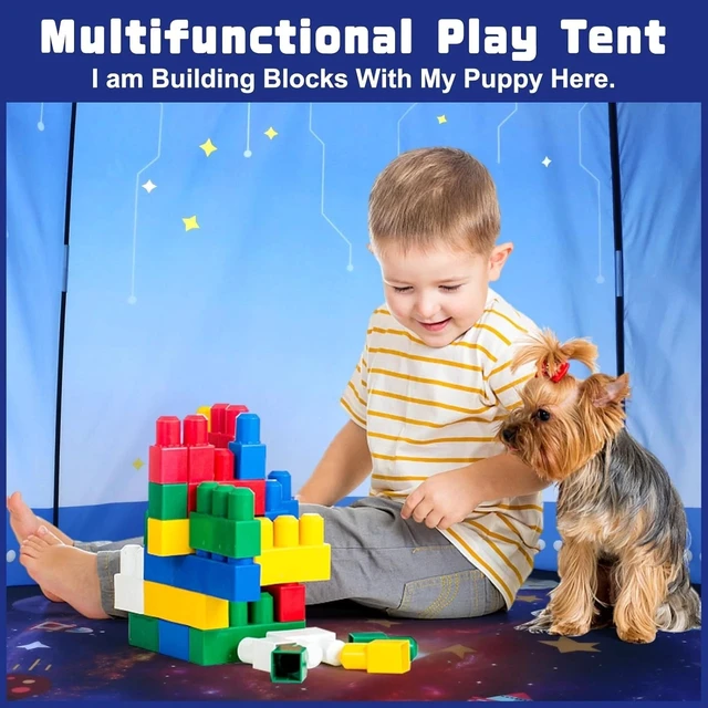 Alt view image 4 of 6 - Rocket Ship Space Pop Up Play Tent for Kids-Astronaut Pretend Playhouse Gift
