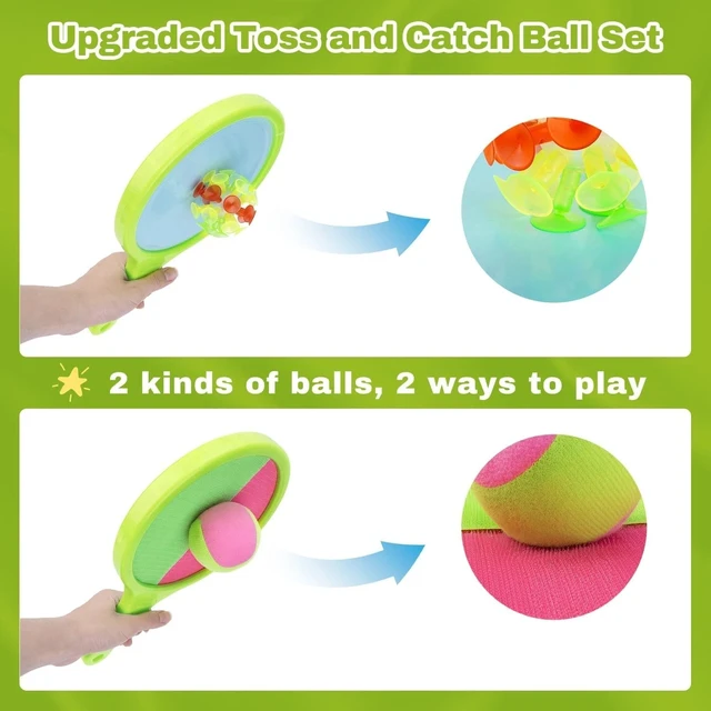 Alt view image 4 of 7 - Toss and Catch Game for Kids: Toss and Catch Ball Set - Outdoor Catching Ball
