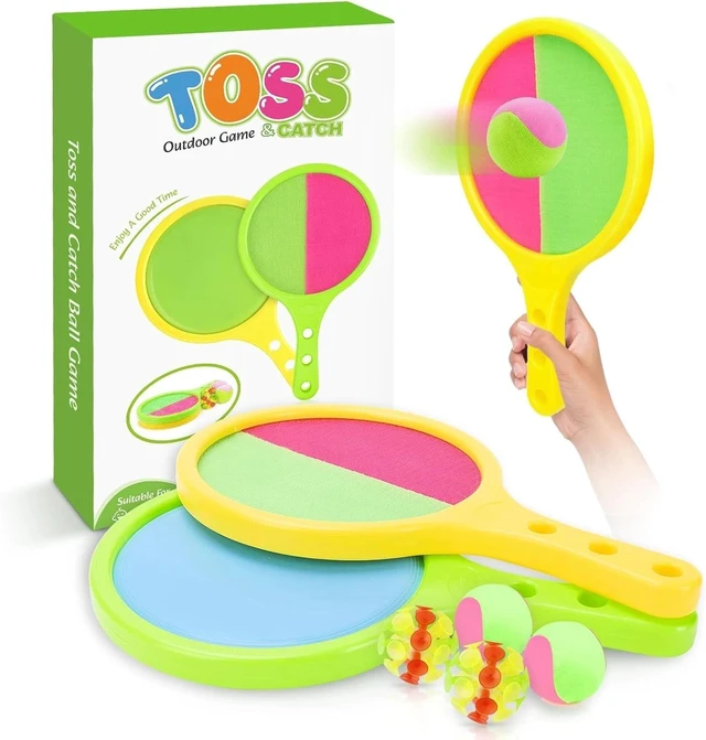 Main image of Toss and Catch Game for Kids: Toss and Catch Ball Set - Outdoor Catching Ball