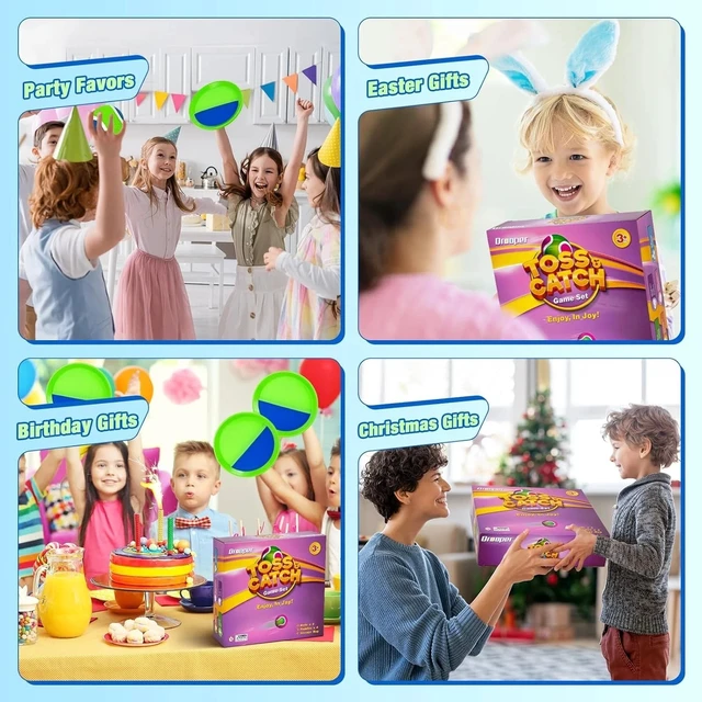 Alt view image 7 of 7 - Sticky Toss and Catch Ball Game Set - Kids & Toddlers Outdoor Indoor Activity