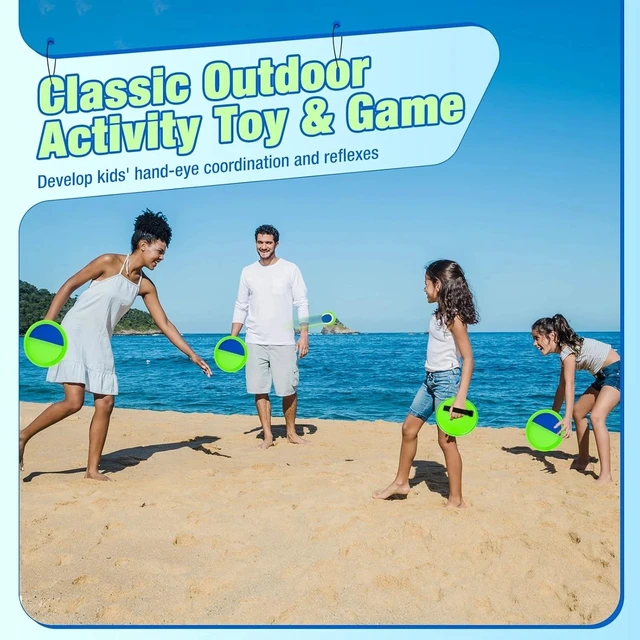 Alt view image 4 of 7 - Sticky Toss and Catch Ball Game Set - Kids & Toddlers Outdoor Indoor Activity