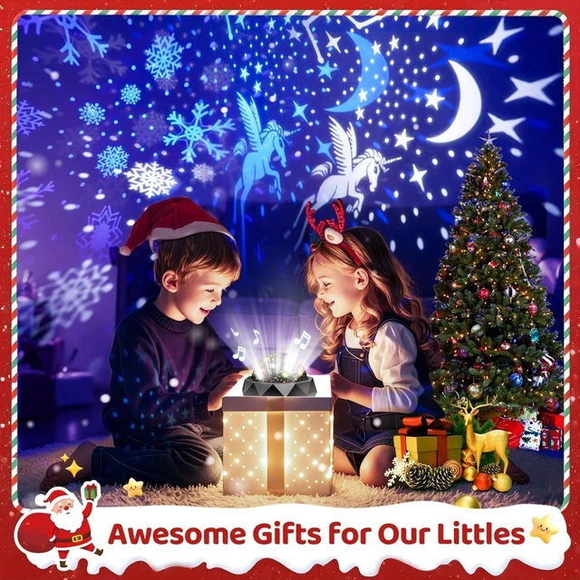 Alt view image 5 of 7 - Night Light Projector for Kids Room - 15 Colors, 15 White Noise, 3 Films