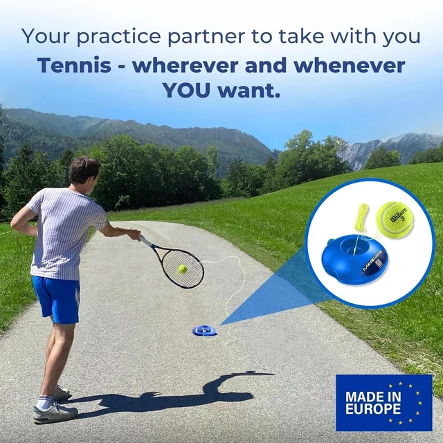 Alt view image 2 of 7 - Tennis-Trainer Set with Wilson Tennis Ball | Innovative Ball Game for Outdoor
