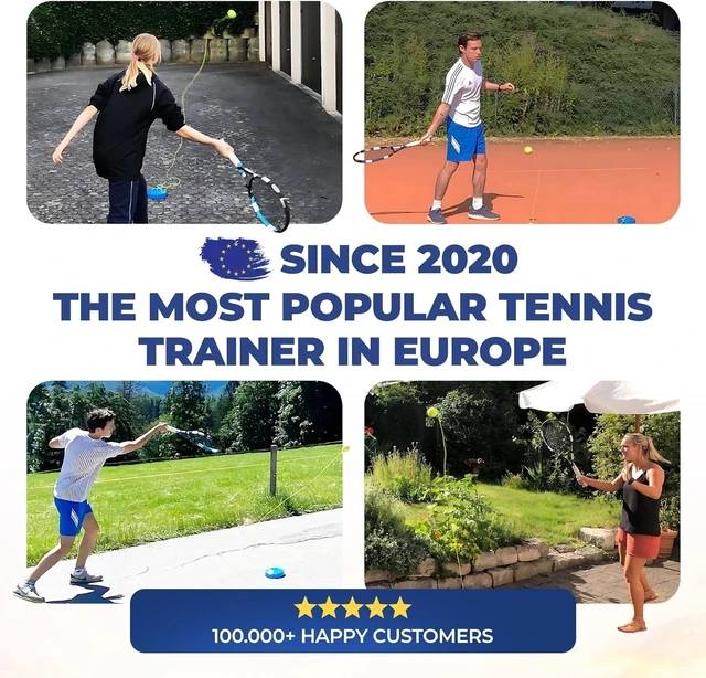 Alt view image 5 of 7 - Tennis-Trainer Set with Wilson Tennis Ball | Innovative Ball Game for Outdoor