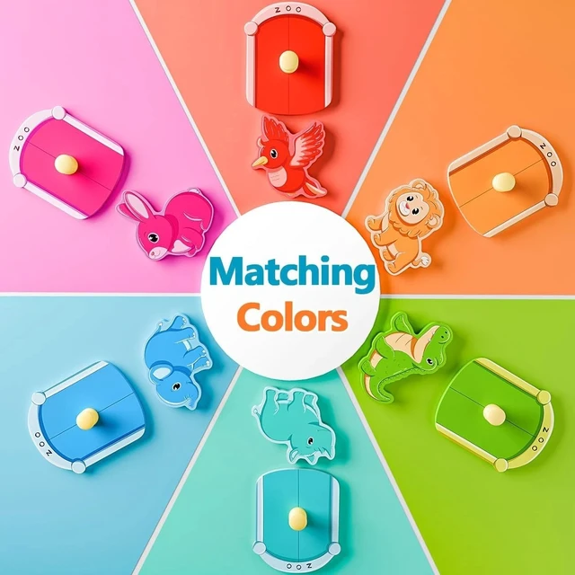 Alt view image 5 of 7 - Wooden Animal Peg Puzzle : Baby Puzzles 12-18 , Montessori Baby Toys
