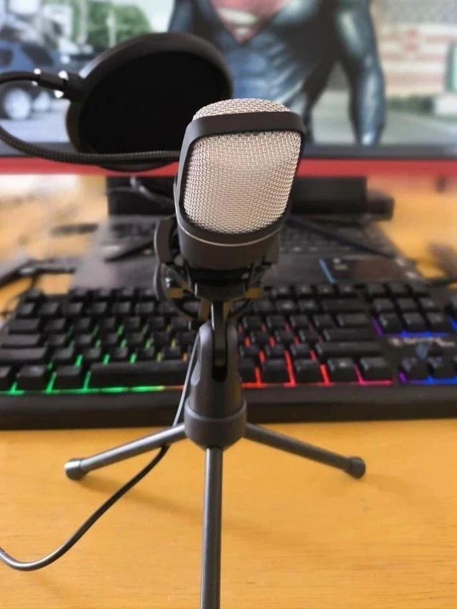 Alt view image 3 of 6 - USB Condenser Microphone for PC, Laptop RGB Gaming Mic for Streaming, Podcast