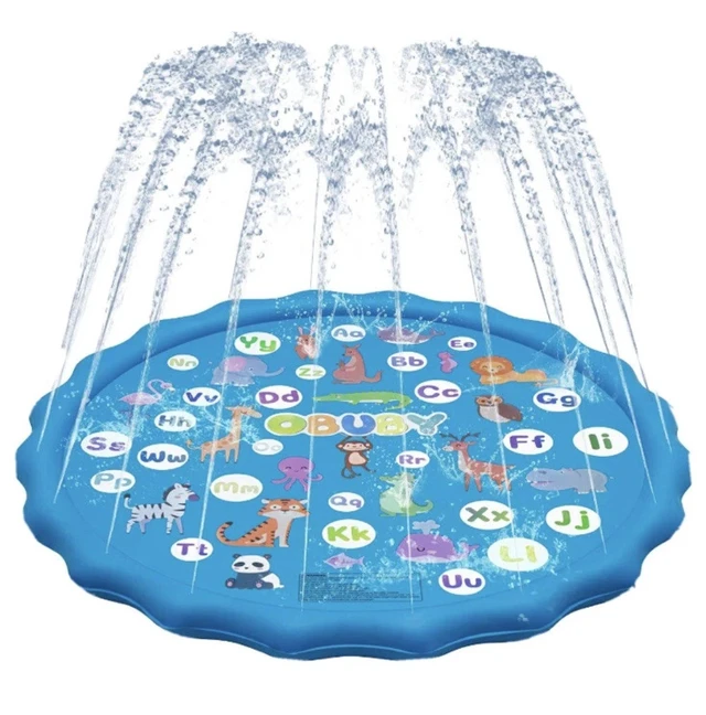 Alt view image 2 of 7 - 60 Water Splash Sprinkler Pad Mat Inflatable Kids Summer Play Spray Pool New