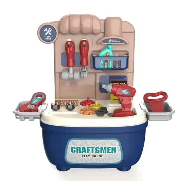 Alt view image 2 of 6 - kids pretend play tools box,construction toys for kids,portable storage-kid toys