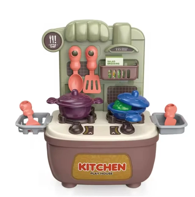 Alt view image 2 of 5 - kids pretend play kitchen toys set, little chef cooking toys set