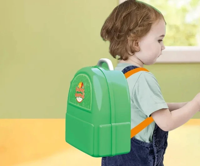 Alt view image 4 of 6 - kids Pretend play cash register toys, cashier storekeeper toys/portable backpack