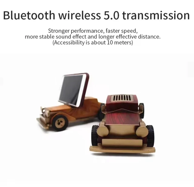 Alt view image 5 of 7 - Retro Bluetooth Speaker with FM Radio. vintage Portable Bluetooth speaker