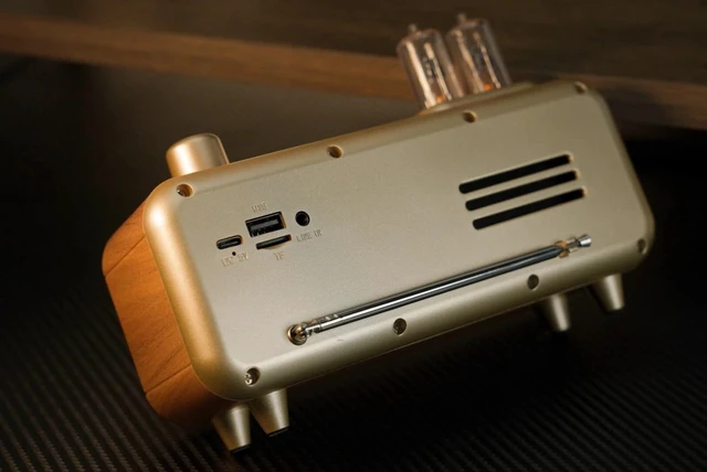 Alt view image 7 of 7 - Retro Bluetooth Speaker with FM Radio & clock-vintage Portable Bluetooth speaker