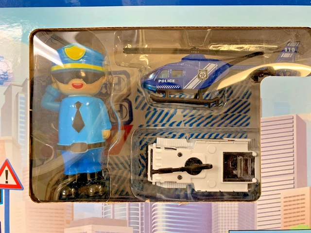 Alt view image 6 of 6 - 41Pcs Police Station Toy Cars Playset - Blue for Boys, Ages 3+