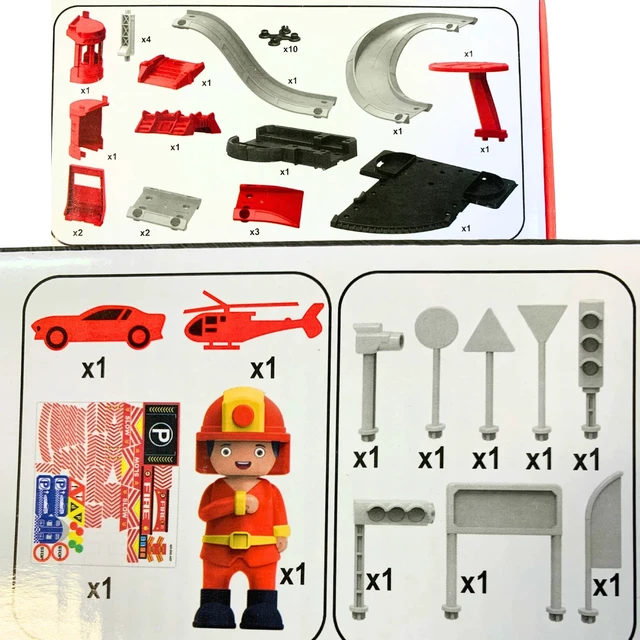 Alt view image 5 of 7 - 43pc Fire Station Rescue Toy Cars Playset, Red, for Girls, Ages 3+