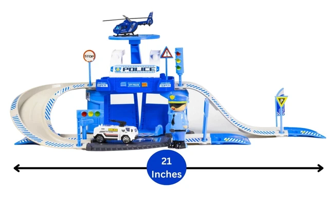 Alt view image 3 of 6 - DIY Police Fire Rescue Cars Truck Helicopter Build Toy for Boys & Girls - 2 Pack