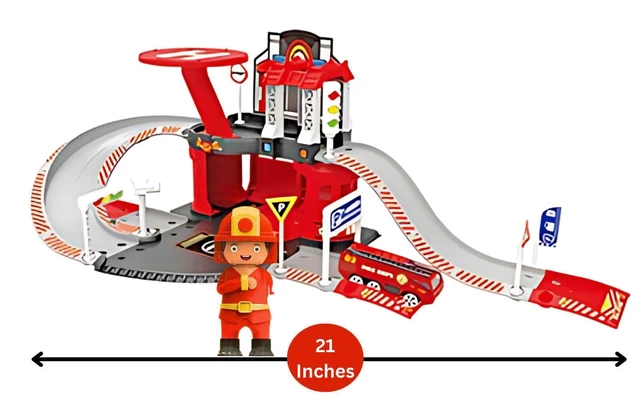 Alt view image 2 of 6 - DIY Police Fire Rescue Cars Truck Helicopter Build Toy for Boys & Girls - 2 Pack