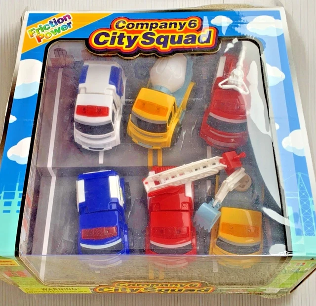Alt view image 5 of 7 - City Rescue Fire Brigade Toy Set - 6PC Fire Truck Emergency Playset Kids 3+