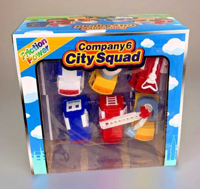 Alt view image 6 of 7 - City Rescue Fire Brigade Toy Set - 6PC Fire Truck Emergency Playset Kids 3+