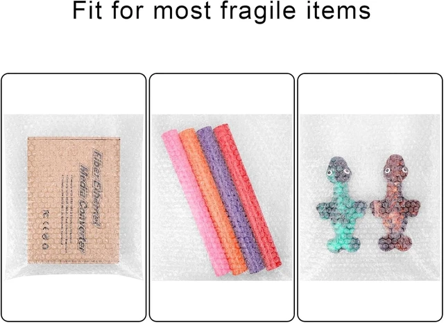 Alt view image 5 of 7 - Effortless Packing with 50-Pack 10" x 12" Bubble Cushion Bags for Fragile Items