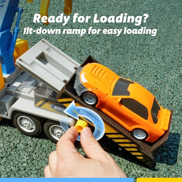 Alt view image 7 of 7 - Kids Tow Truck Toy with Lights and Sounds - Transforming Fun for Ages 3-7