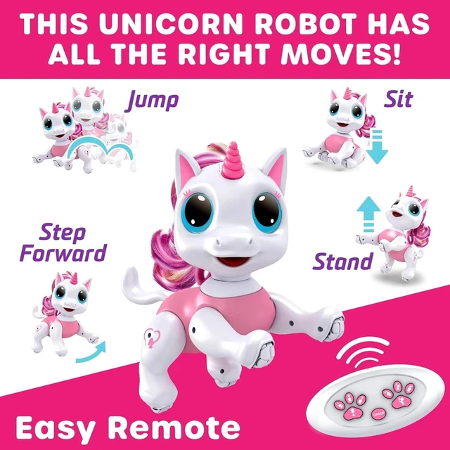 Alt view image 6 of 6 - Interactive Walking & Dancing Unicorn Robot - STEM Toy for Kids 3+, Rechargeable