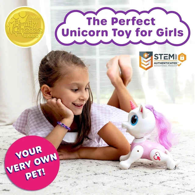 Alt view image 4 of 6 - Interactive Walking & Dancing Unicorn Robot - STEM Toy for Kids 3+, Rechargeable