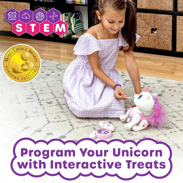 Alt view image 3 of 6 - Interactive Walking & Dancing Unicorn Robot - STEM Toy for Kids 3+, Rechargeable