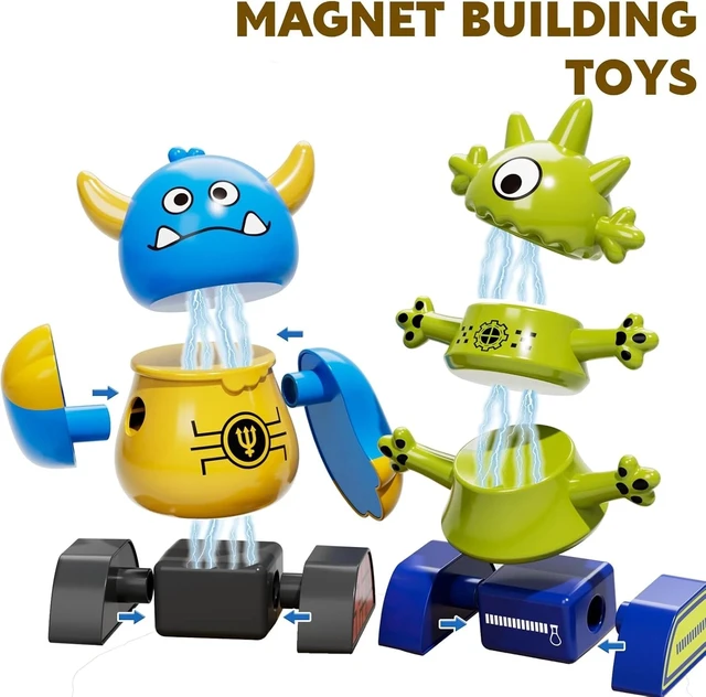 Alt view image 7 of 7 - Educational Magnetic Robot Toy for Toddlers - 35pcs, Creative Play for Ages 3-5