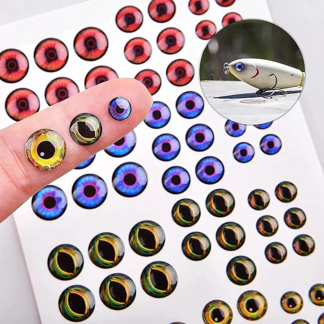 Alt view image 5 of 7 - 342pcs Fishing Lure Stickers & Eyes - 3D/4D/5D Holographic Design for DIY Crafts