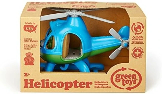 Alt view image 4 of 7 - Lightweight Eco-Friendly Helicopter for Children - Includes Pilot Bear Character