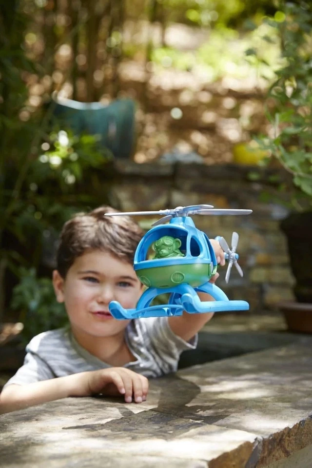 Alt view image 6 of 7 - Lightweight Eco-Friendly Helicopter for Children - Includes Pilot Bear Character