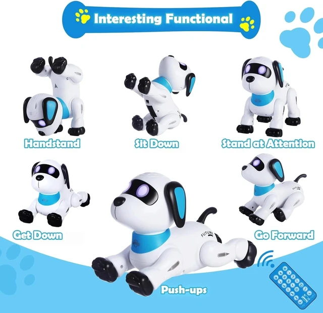 Alt view image 2 of 7 - Rechargeable Interactive Robot Dog with Dancing & Sound - Perfect for Ages 3-10