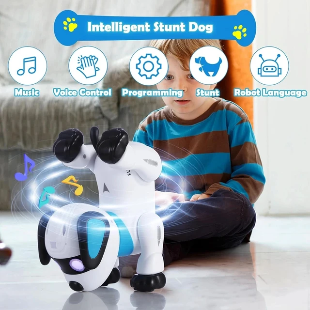 Alt view image 3 of 7 - Rechargeable Interactive Robot Dog with Dancing & Sound - Perfect for Ages 3-10