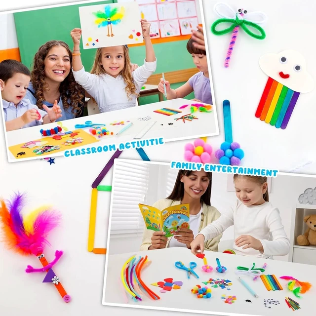 Alt view image 3 of 7 - All-In-One 3200+ Pcs Craft Supplies Kits - Perfect for Creative Kids Ages 4-12