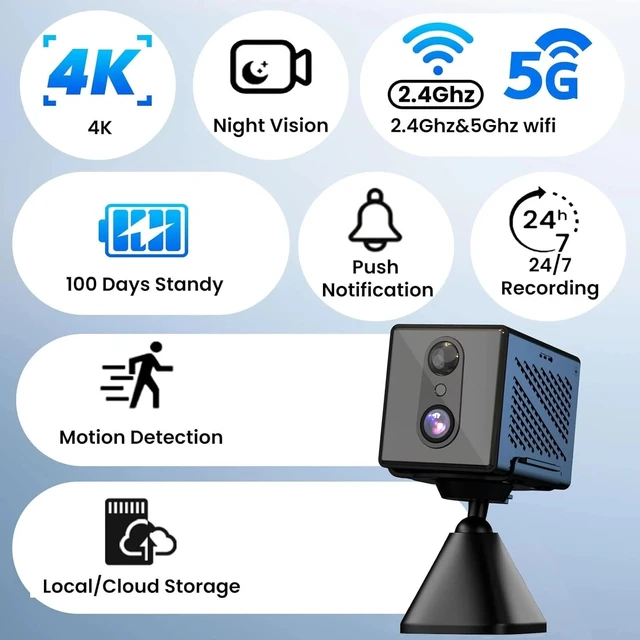 Alt view image 6 of 7 - Smart Surveillance Camera - 4K Ultra HD with Night Vision & App Control
