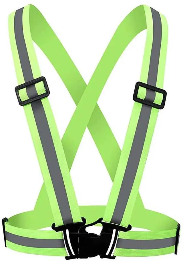 Main image of Reflective Vest Adjustable Safety Running High Visibility Belt Cycling Hiking