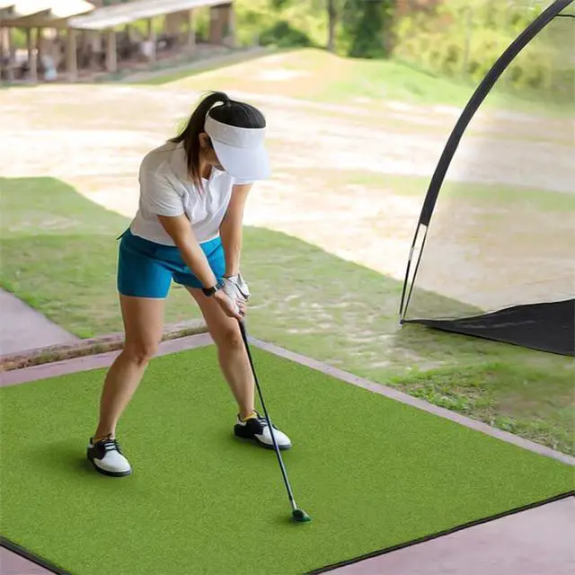 Alt view image 3 of 7 - Golf Hitting Mat Artificial Turf Mat for Indoor Outdoor Practice 3x4 Ft Backyard