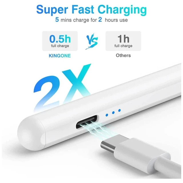 Alt view image 2 of 6 - Stylus Pen Fast Charging Rechargeable Active Stylus Pen for Tablet Drawing Pad