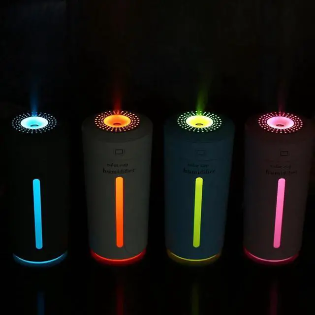Alt view image 3 of 7 - Portable Humidifier Cup Moisture Mobile USB Powered LED Night Light Humidifying