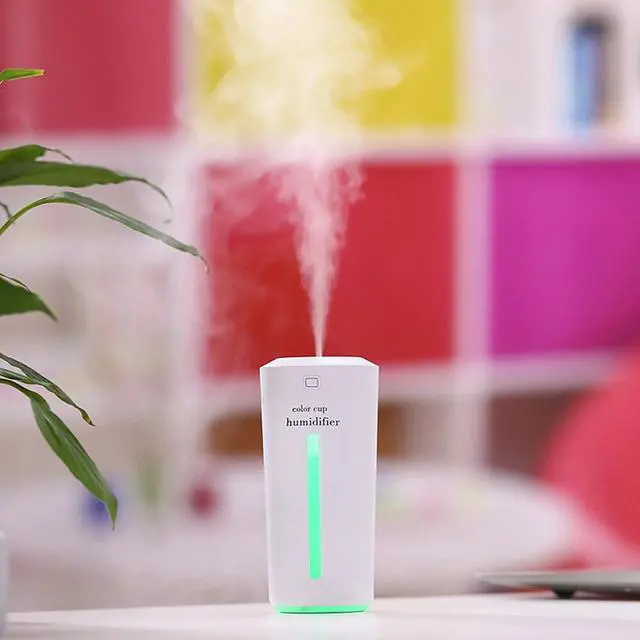 Alt view image 2 of 7 - Portable Humidifier Cup Moisture Mobile USB Powered LED Night Light Humidifying