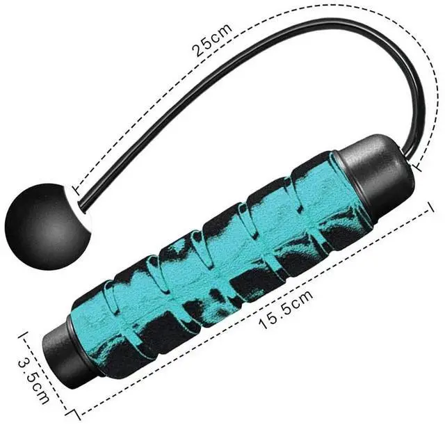 Alt view image 7 of 7 - Ropeless Jump Rope Weight Adjustable Fitness Workout Sport Skipping Cordless