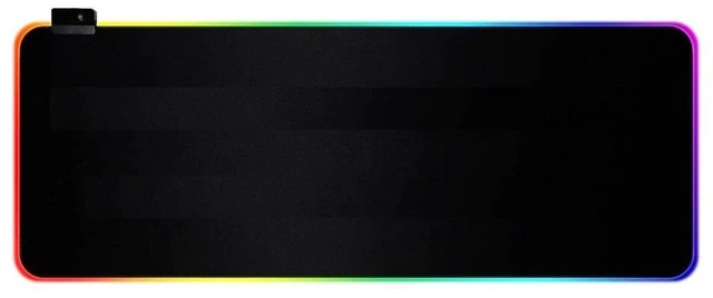 Alt view image 7 of 7 - Gaming Mouse Pad RGB LED Light Color Switching For Computer Laptop Large